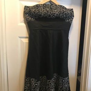 Ann Taylor Loft strapless linen dress